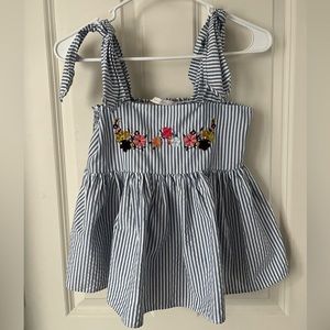 ZARA Trafaluc collection Embroidered Floral Crop Top